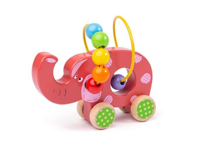 Big Jigs Elephant Push Along Bead Frame