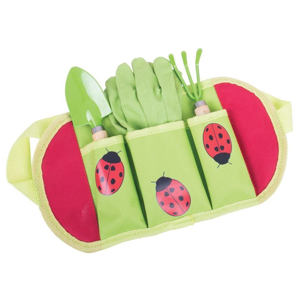 BigJigs Gardening Belt with 2 Tools & Gloves
