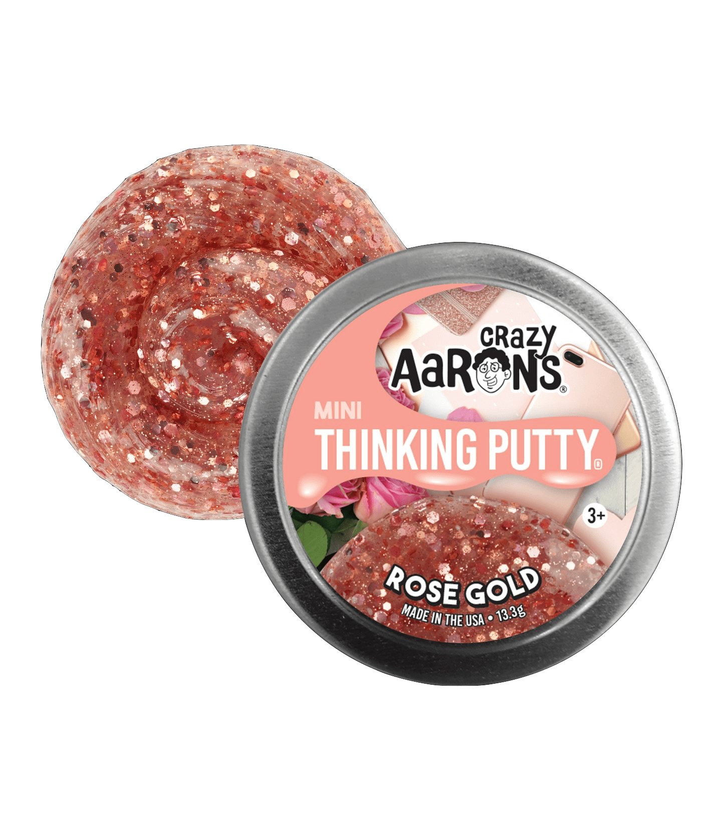 Crazy Aaron's Putty Mini Tin Rose Gold