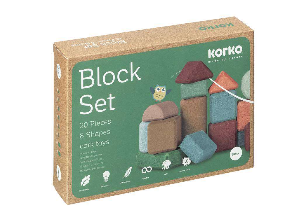 Korko Small Architects Cork Block Set