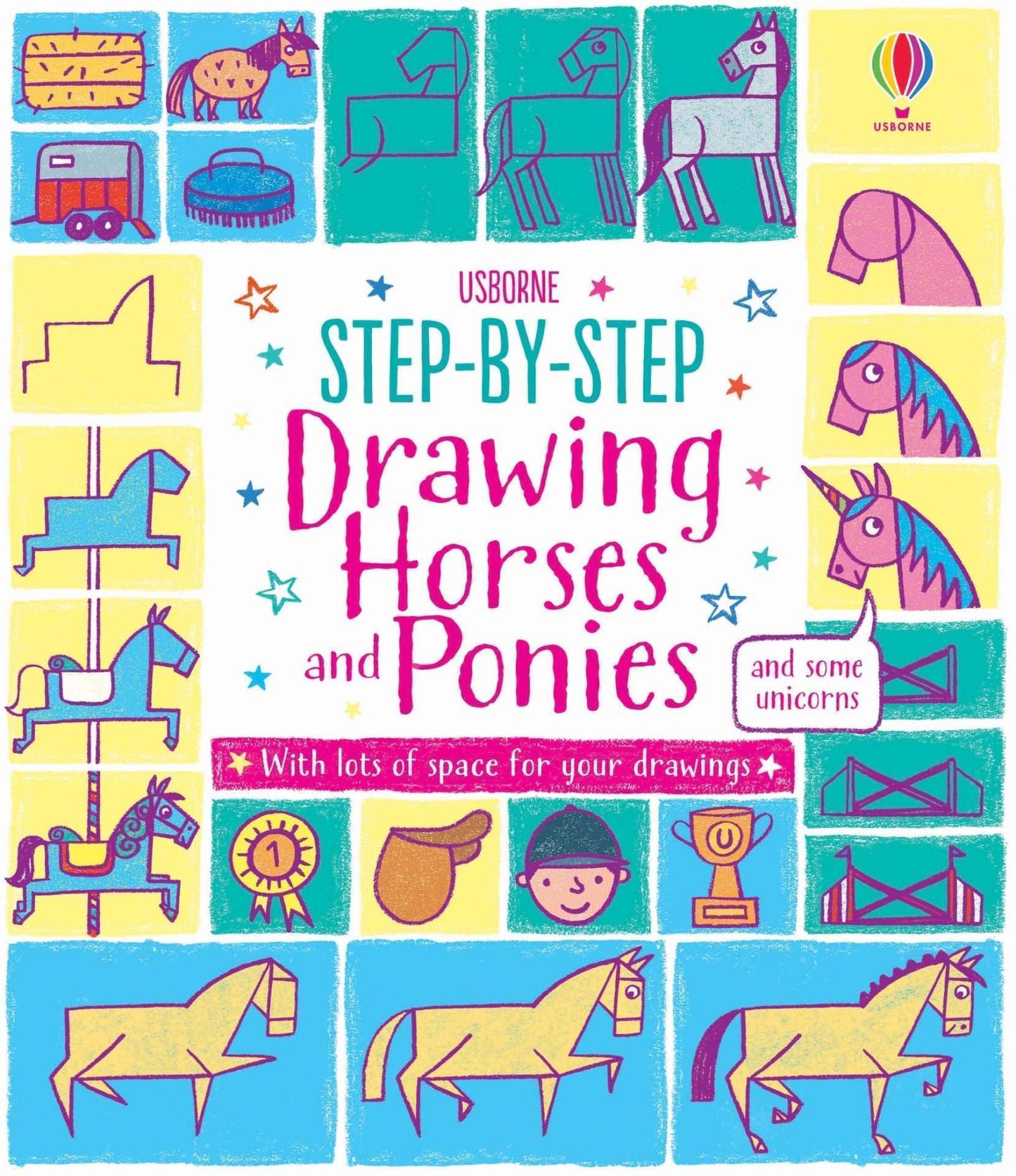 Usborne Step By Step Drawing Horses and Ponies