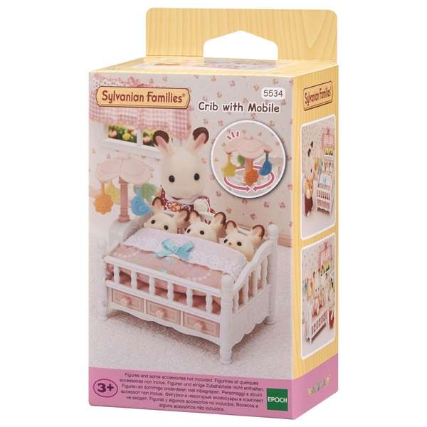 Sylvanian Families - Triplets Crib with Mobile - 5534