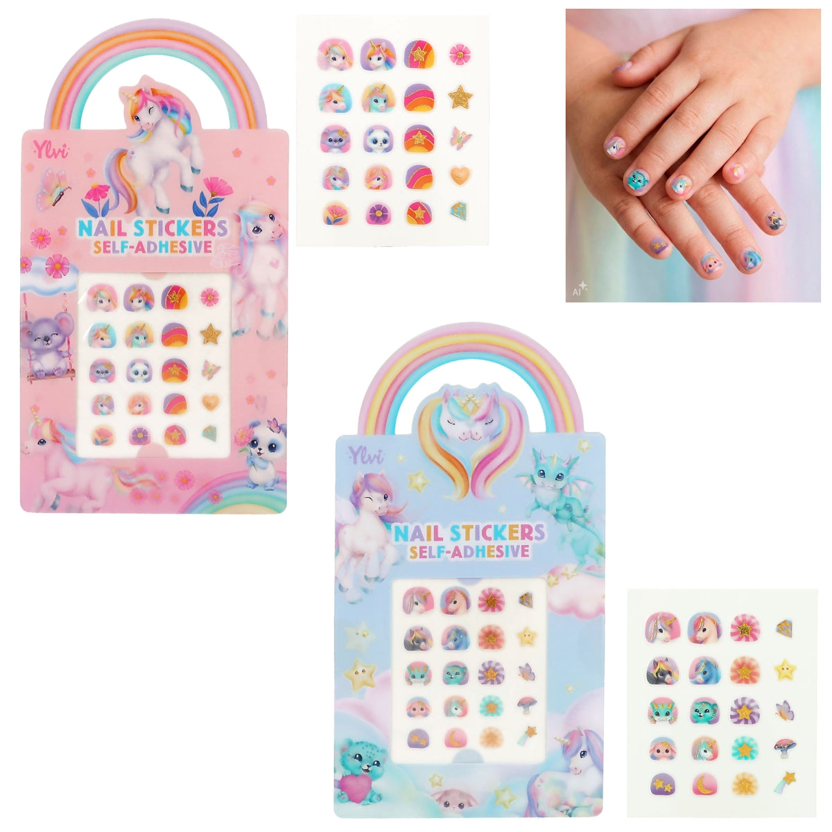 Ylvi Self-Adhesive Nail Stickers asst