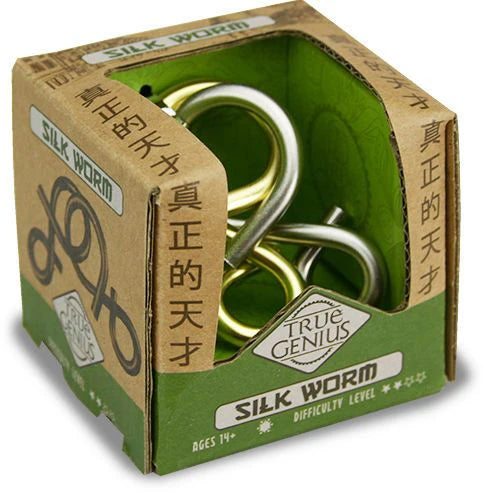 True Genius Silk Worm - Metal Brainteaser Puzzle
