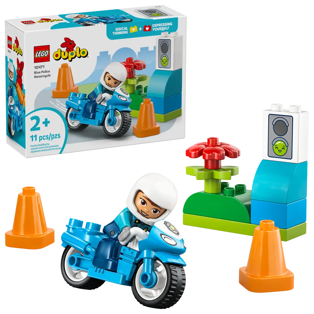 LEGO DUPLO - Blue Police Motorcycle - 10471