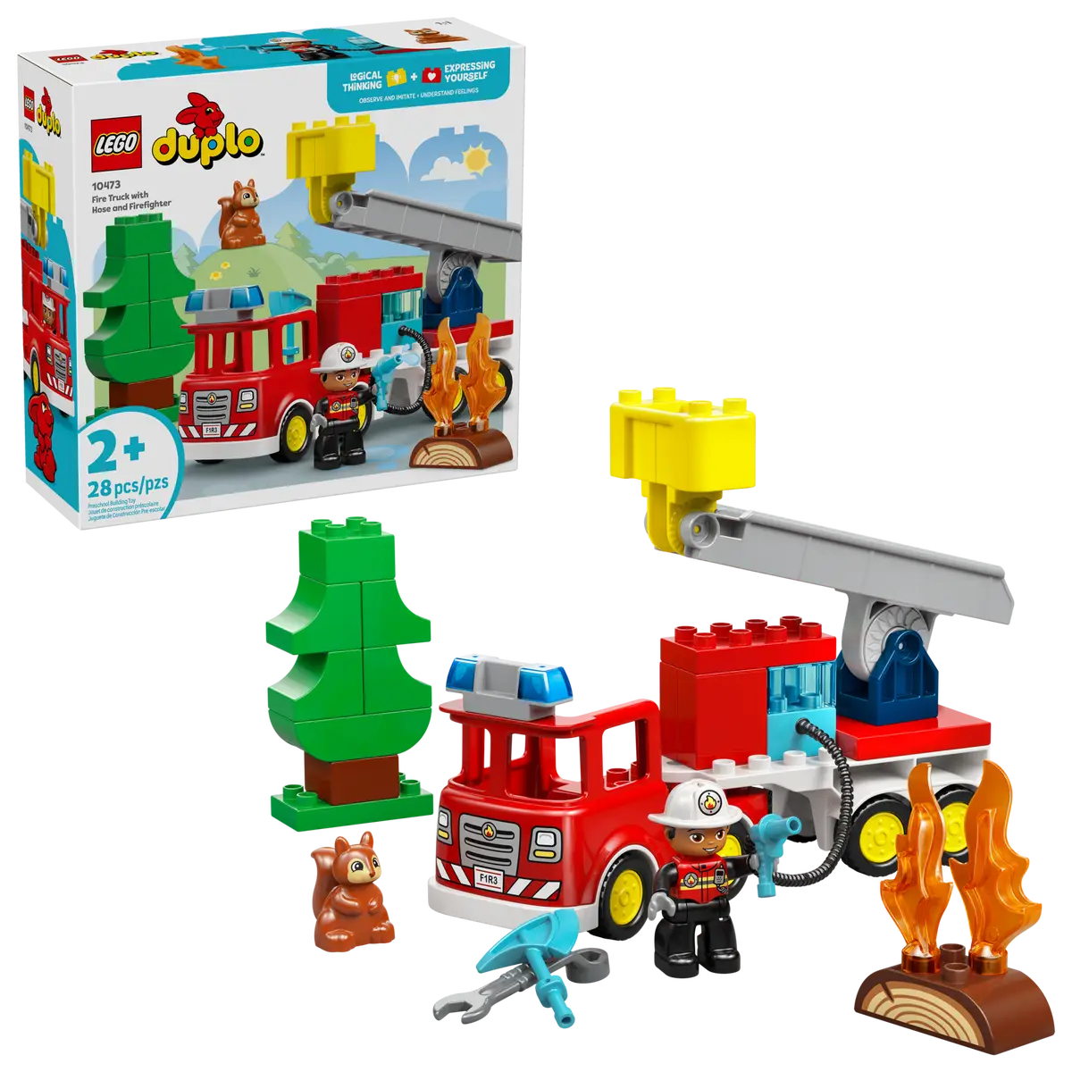 LEGO DUPLO - Fire Truck with Hose and Firefighter - 10473