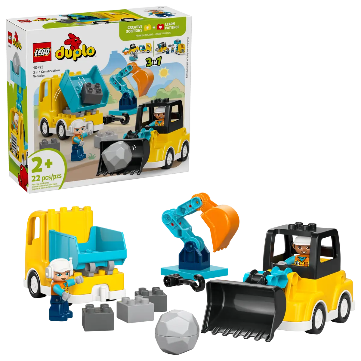 LEGO DUPLO - 3 in 1 Construction Vehicles - 10475