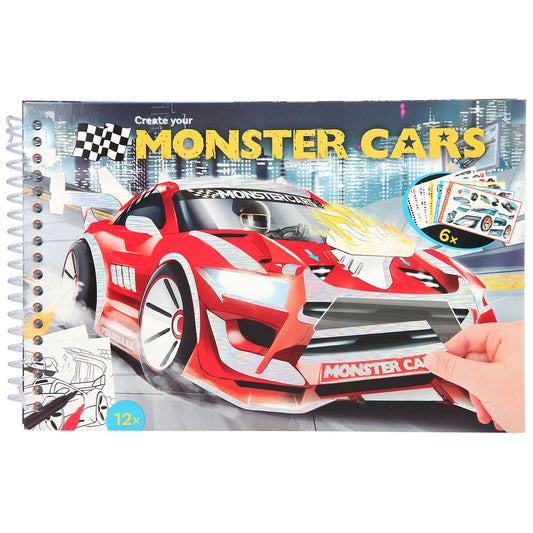 Monster Cars Pocket Colouring Book