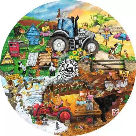Diddly Squat Farm Circular jigsaw - 500pc - Ravensburger