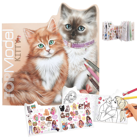 Top Model Kitty Colouring Book