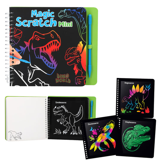 Dino World Mini Magic Scratch Art