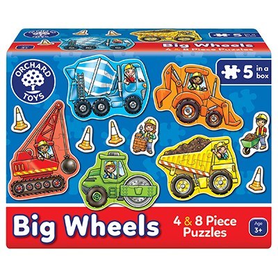 Big Wheels 4 & 8pc Puzzle
