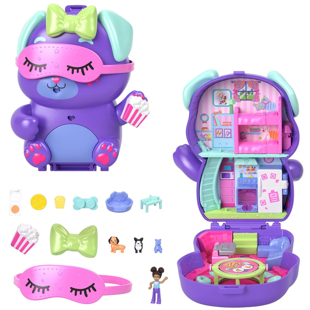 Polly Pocket Big World Sleepover Puppy Compact