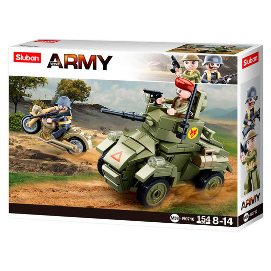 Sluban WWII-UK Army MK2 Wheeled Armoured Vehicle