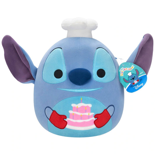 Squishmallows Plush 8" Chef Stitch with Birthday Cake