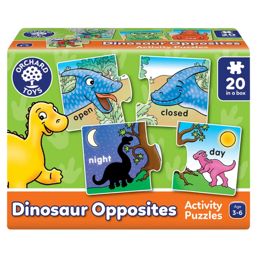Dinosaur Opposites 20 x 2pc Activity Puzzles