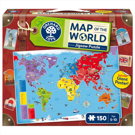 Giant World Map - 150pc Orchard Toys Jigsaw