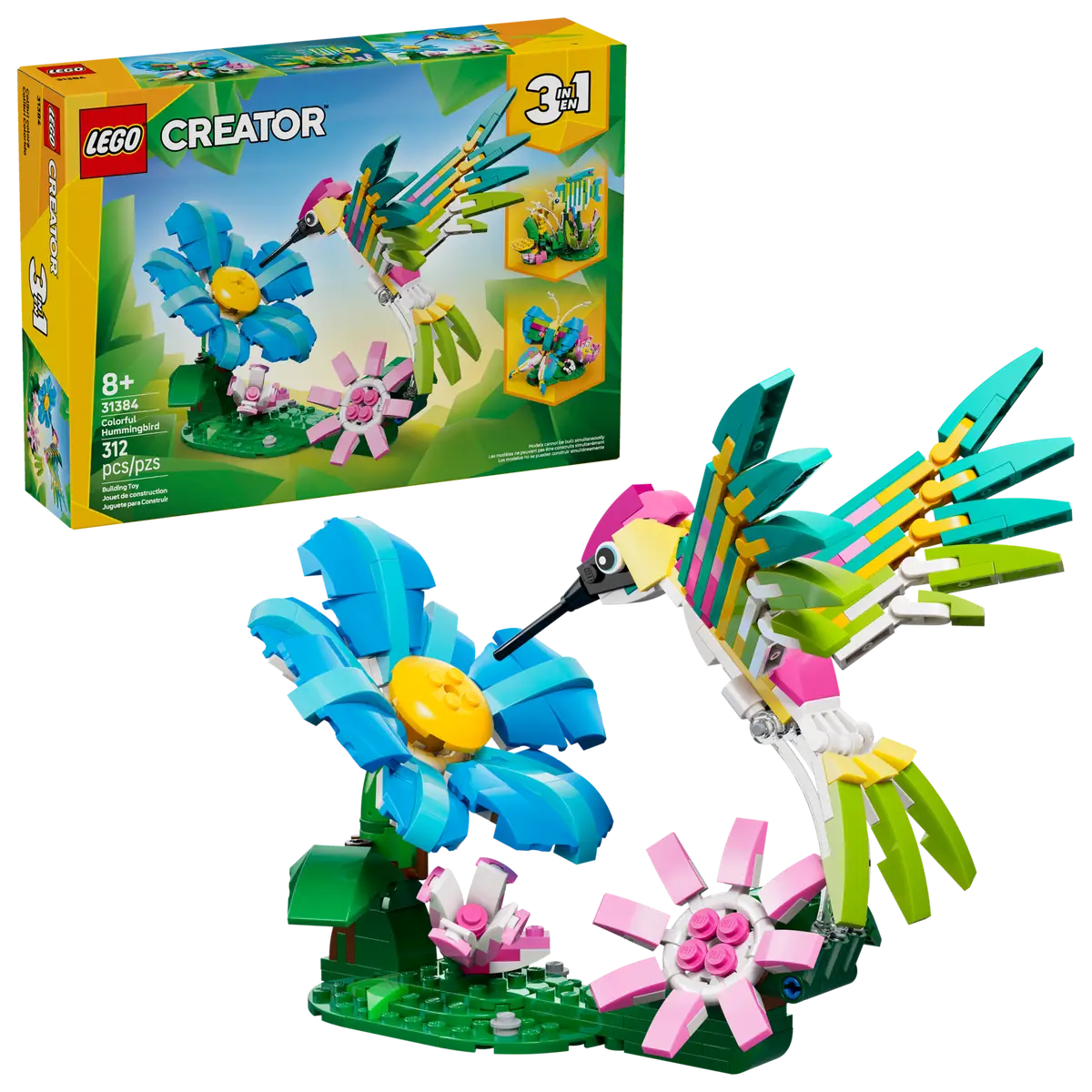 LEGO Creator 3 in 1 - Wild Animals Colourful Hummingbird - 31384
