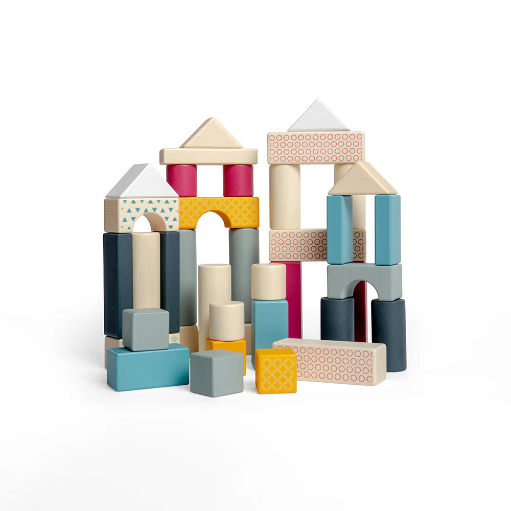 Big Jigs Drum of 50 Wooden Blocks