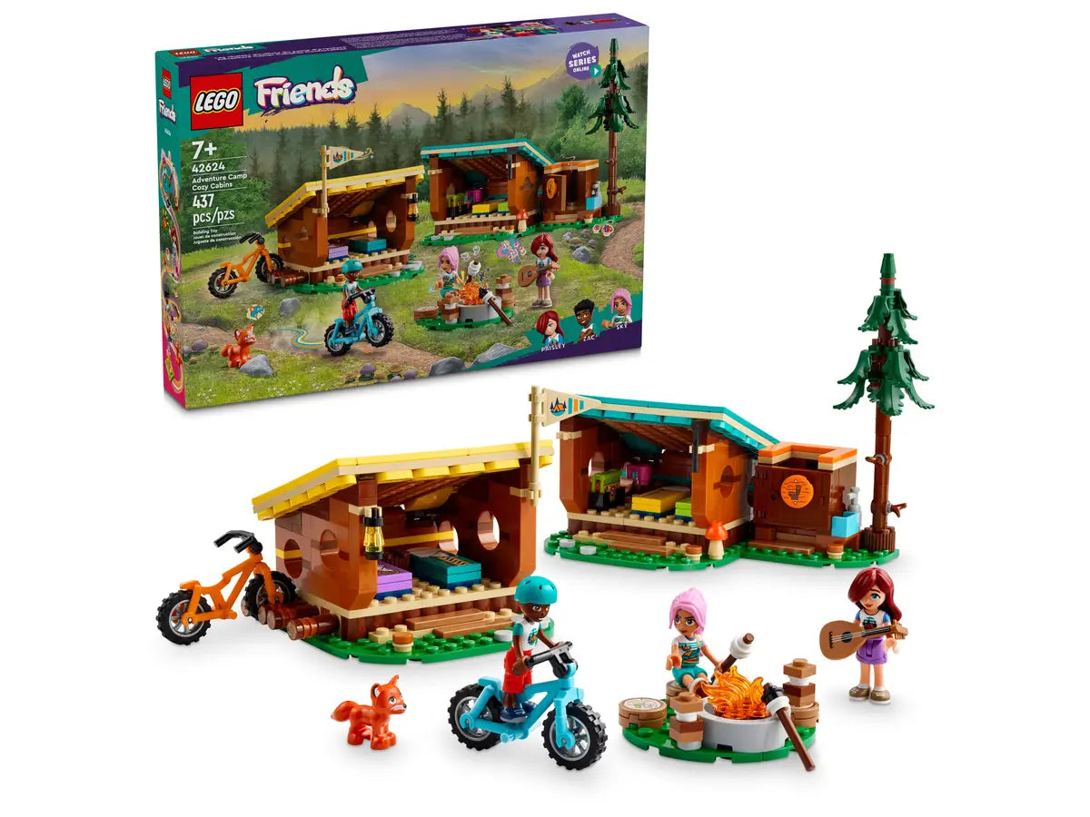 LEGO Friends Adventure Camp Cozy Cabins - 42624