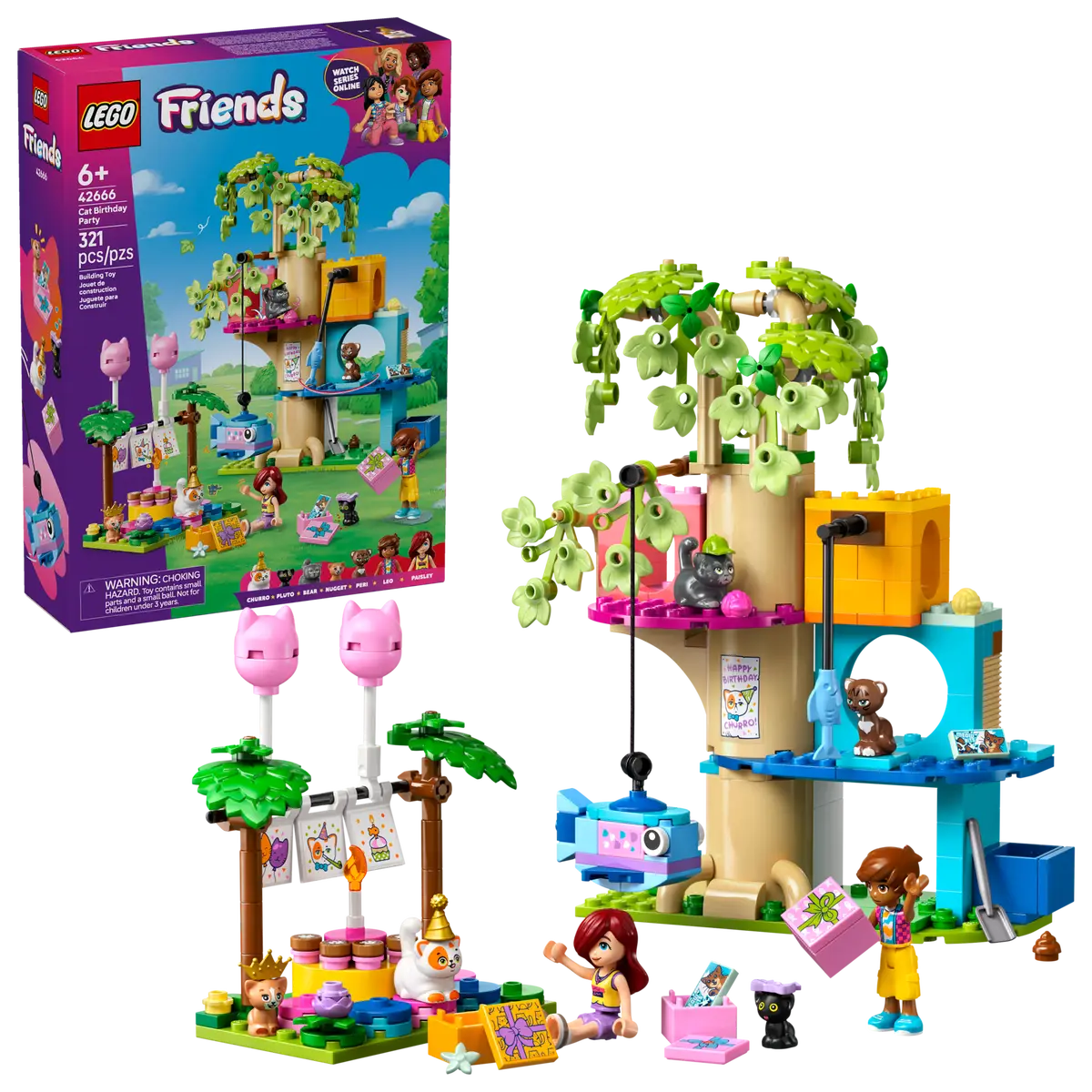 LEGO Friends - Cat Birthday Party & Tree House - 42666