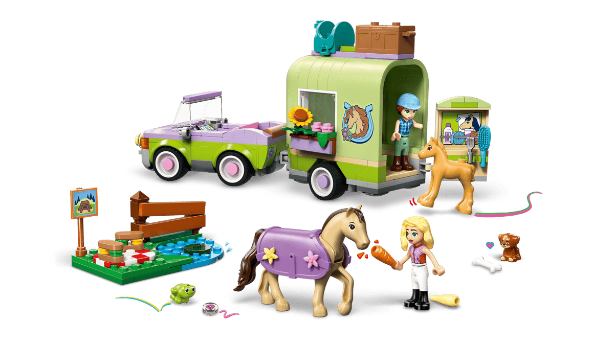 LEGO Friends - Horse & Baby Foal Trailer 42695