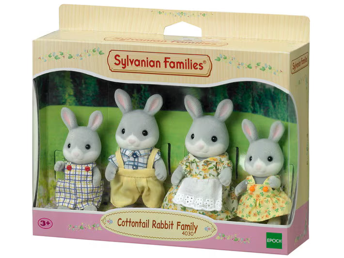 Teaghlaigh Sylvanian - Teaghlach Coinín Cottontail