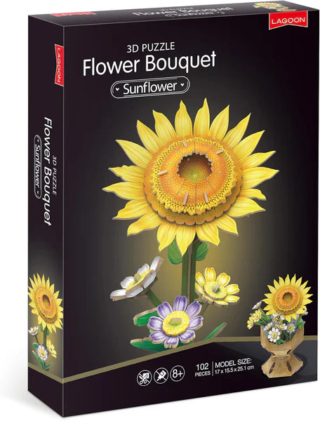 3D Puzzle Flower Bouquet - Sunflower