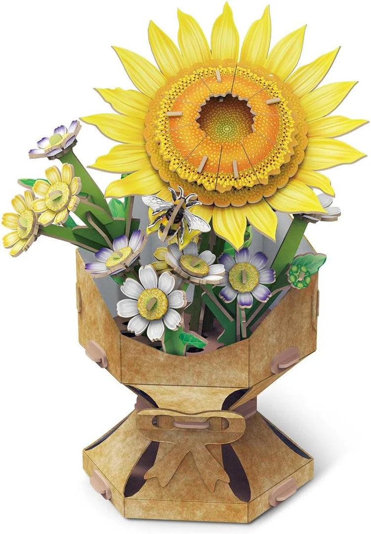 3D Puzzle Flower Bouquet - Sunflower