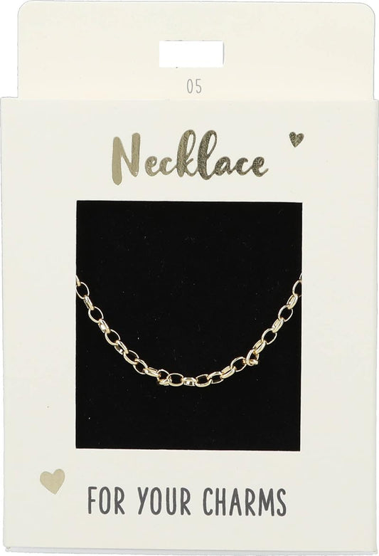 Necklace For Your Charms 05 Gold Plated 42cm + 5cm Adjustable