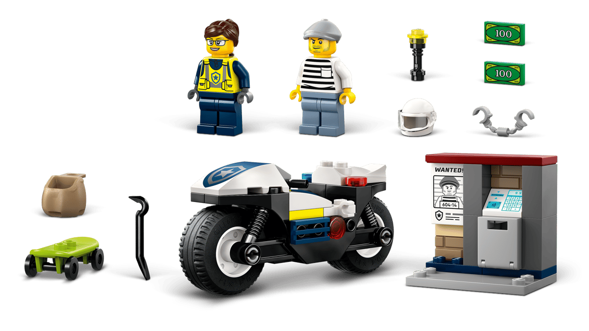 LEGO CITY - Police Motorcycle Chase 60455