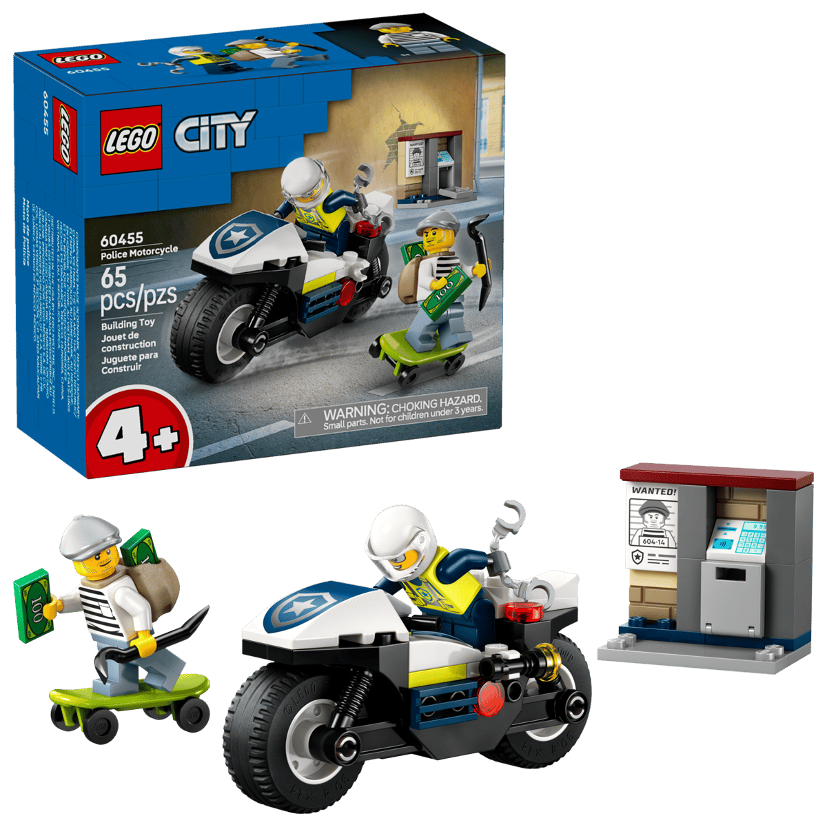 LEGO CITY - Police Motorcycle Chase 60455