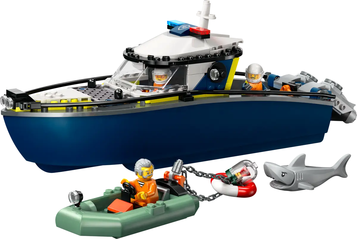LEGO CITY Police Boat Chase with Speedboat - 60456
