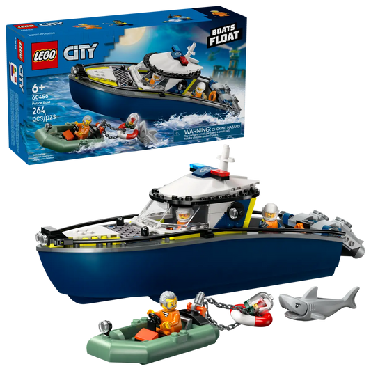 LEGO CITY Police Boat Chase with Speedboat - 60456