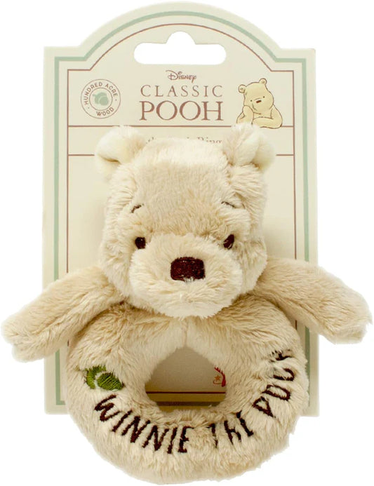 Classic Winnie The Pooh Ring Rattle