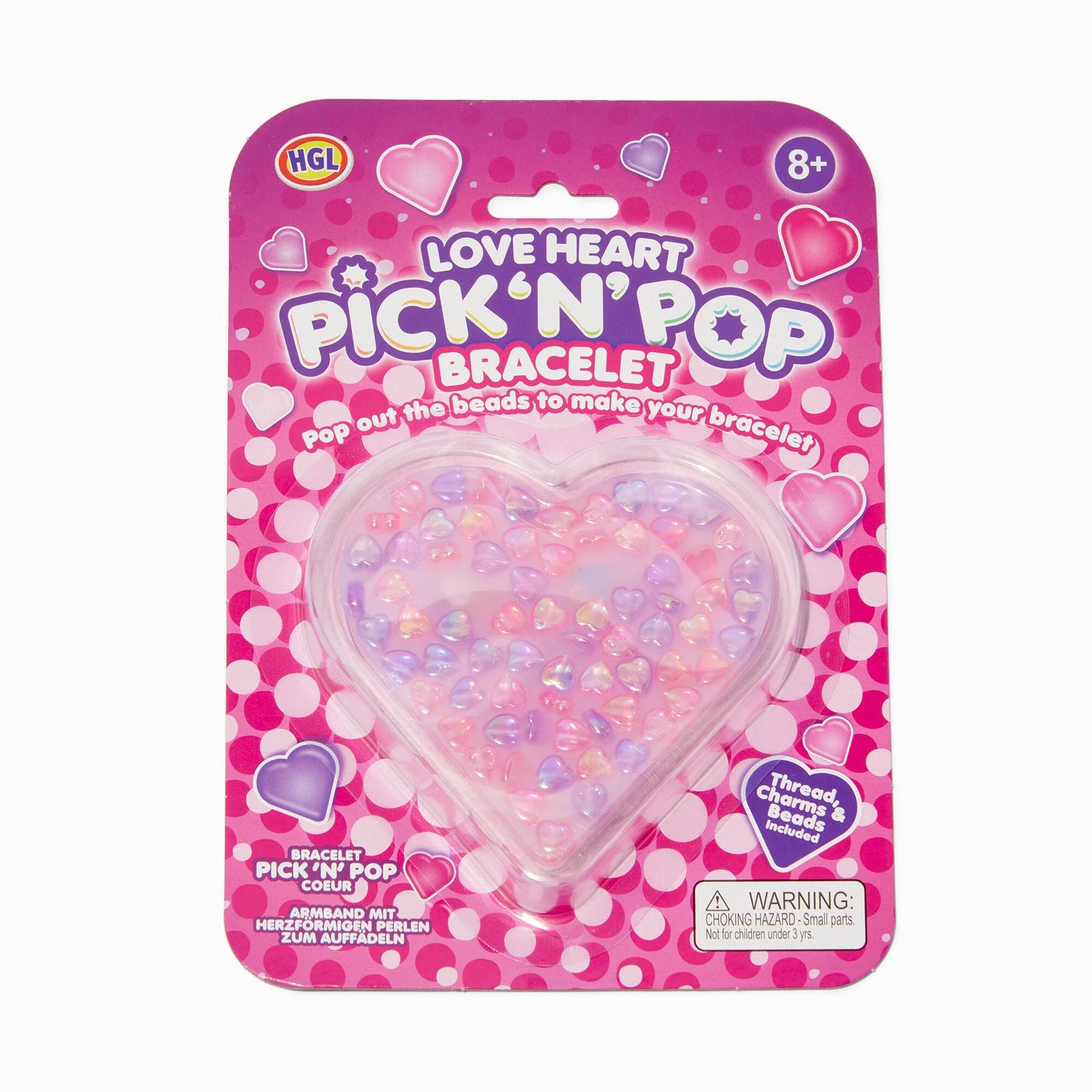 Love Heart Pick 'n' Pop Bracelet