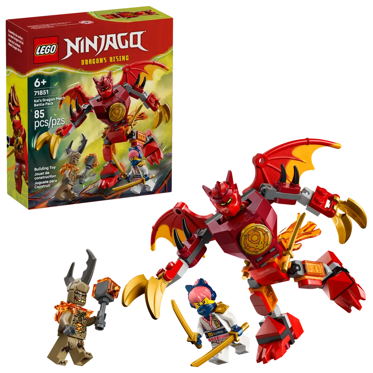 LEGO Ninjago - Kais Dragon Mech Battle Pack - 71851