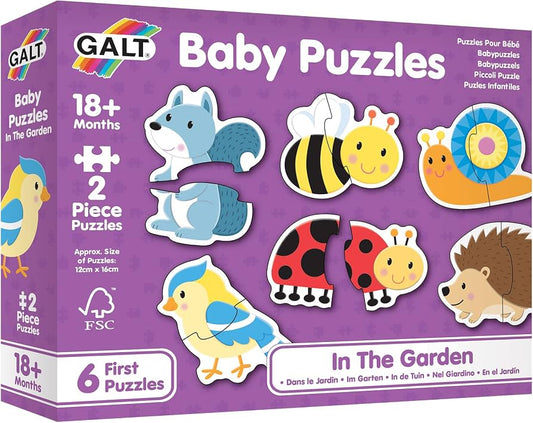 Galt Baby Puzzles - In the Garden  6 x 2pc Puzzle