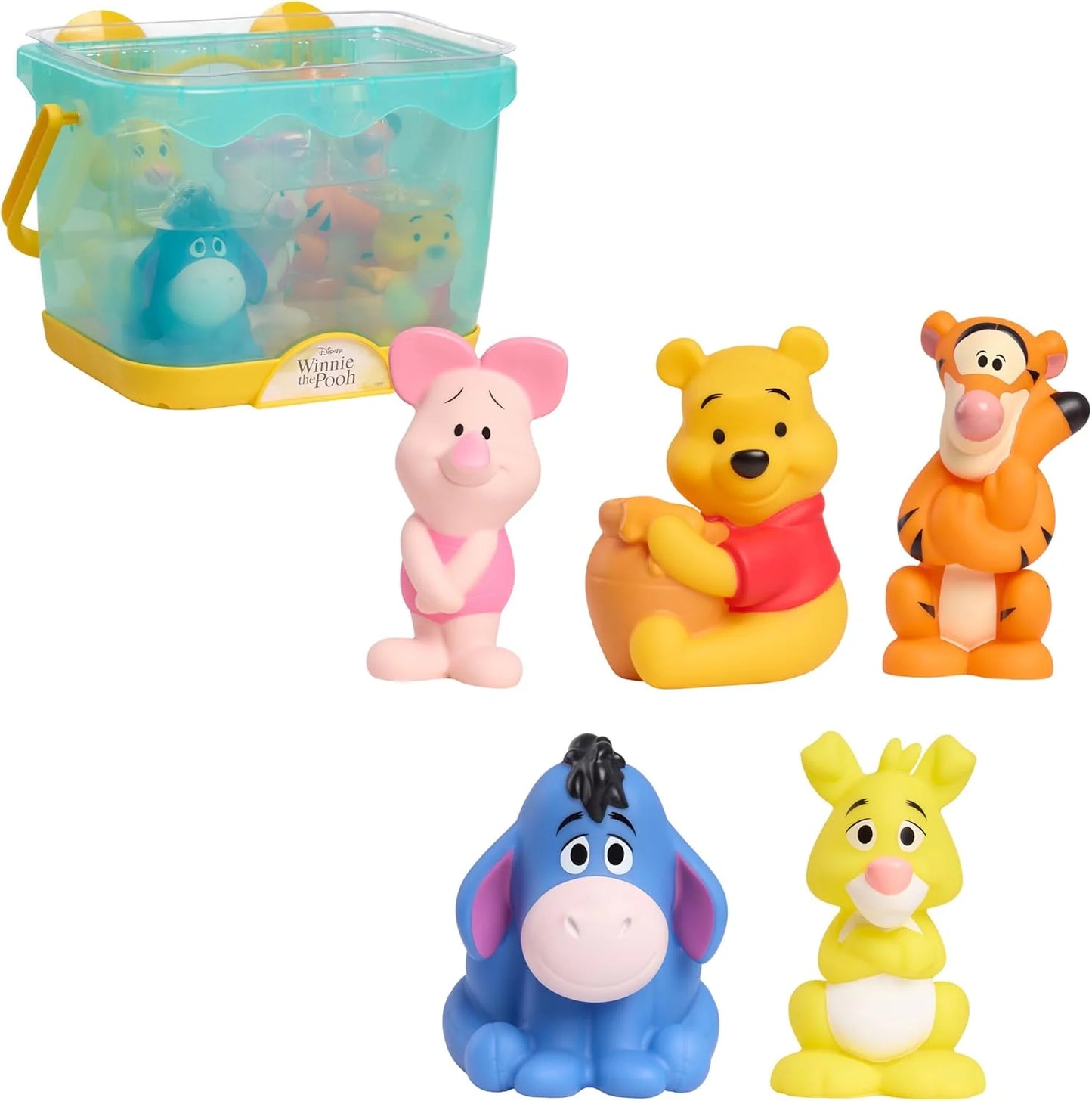 Winnie the Pooh Bath Caddy with 5 Bath Figures