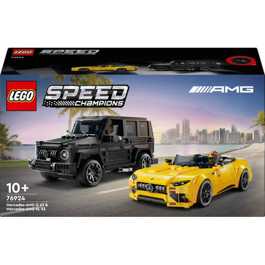 Seaimpíní Luas LEGO - Mercedes-AMG G 63 &amp; Mercedes-AMG SL 63 Pacáiste Cúpla 76924