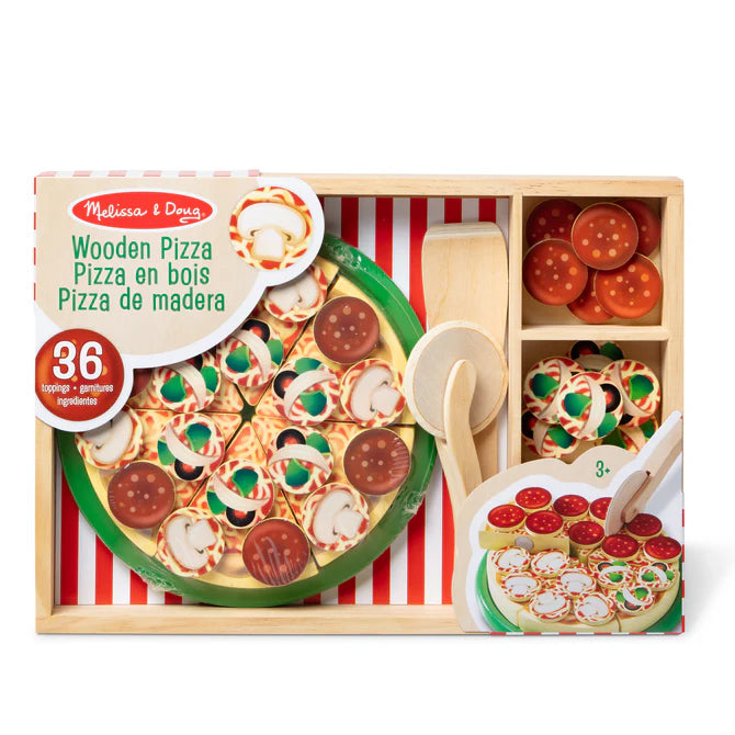 Melissa & Doug Wooden Pizza Party Playset