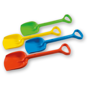 Plastic Spade 12cm 4 Assorted