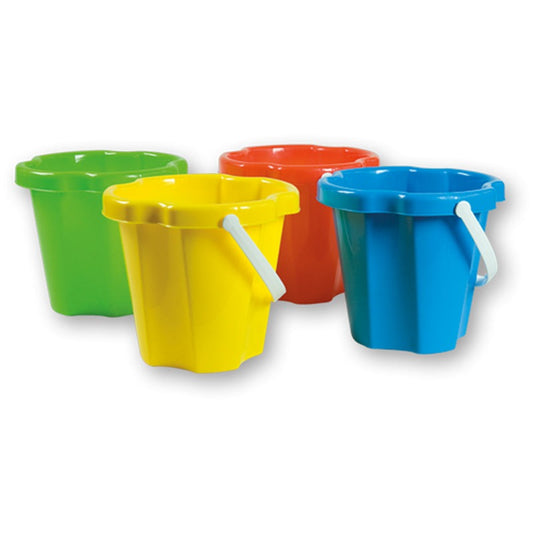 Sand Bucket 23cm Primary Colours Assorted