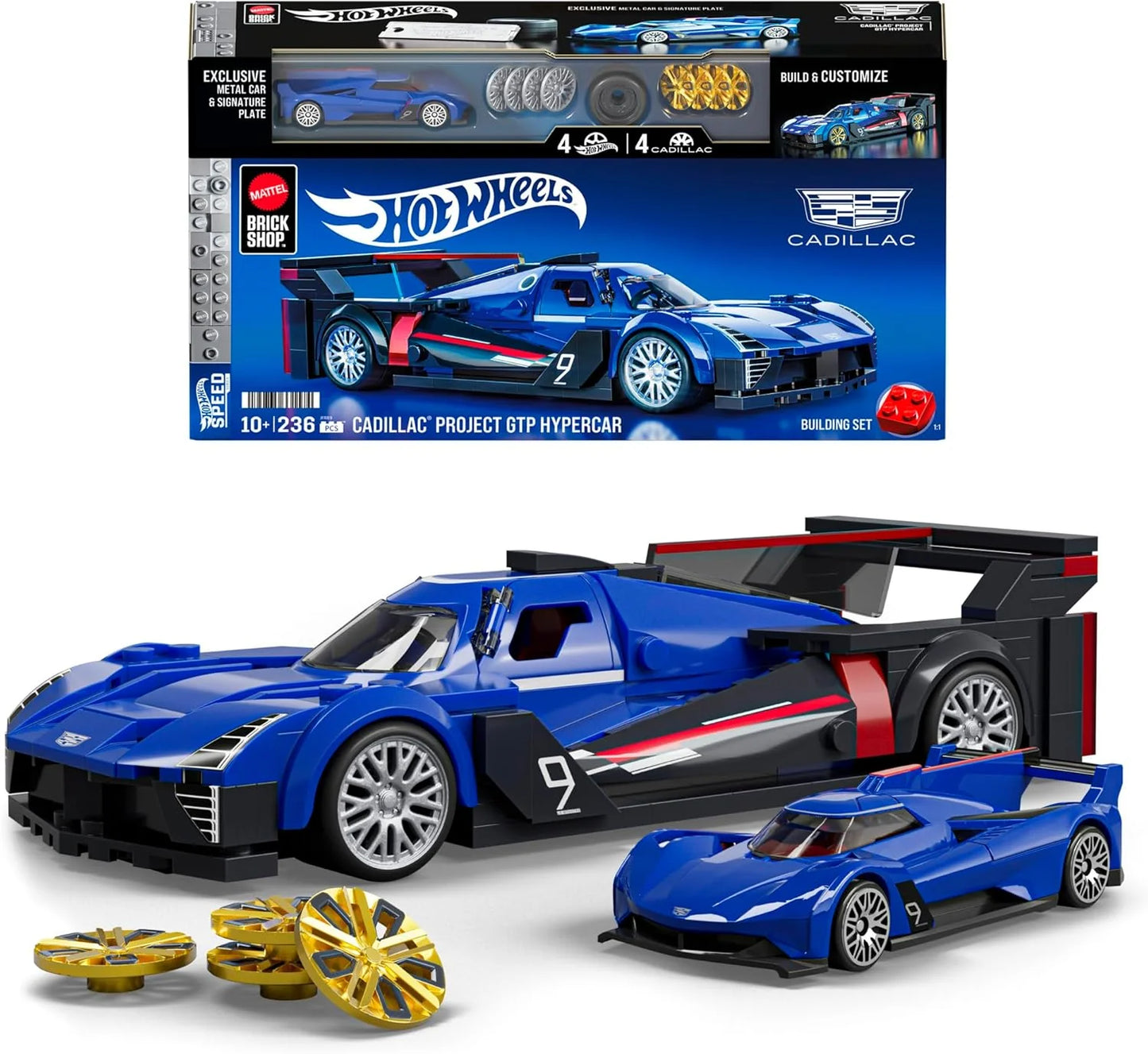 Mattel Brick Shop Hot Wheels Cadillac Project GTP Hypercar