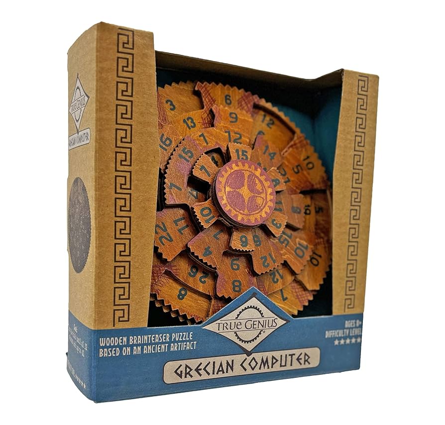 Grecian Computer IQ Puzzle Wooden - True Genius