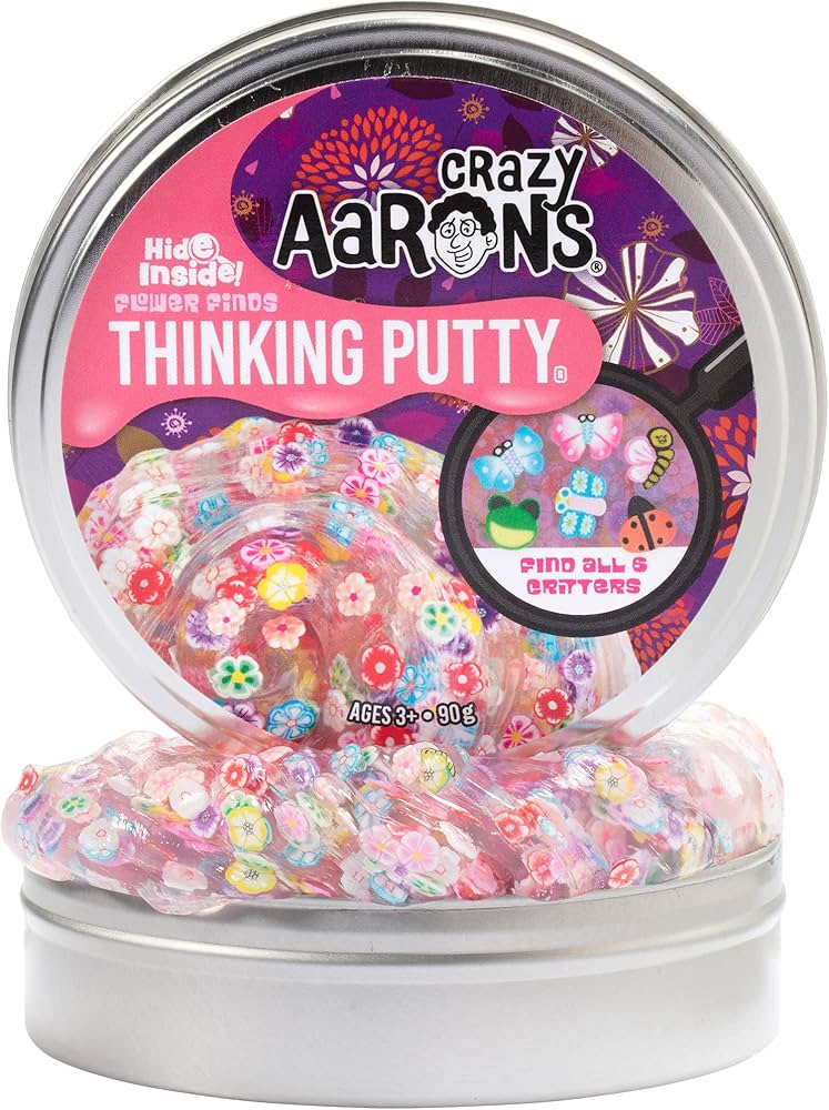 Crazy Aaron's Thinking Putty Hide Inside Flower Finds