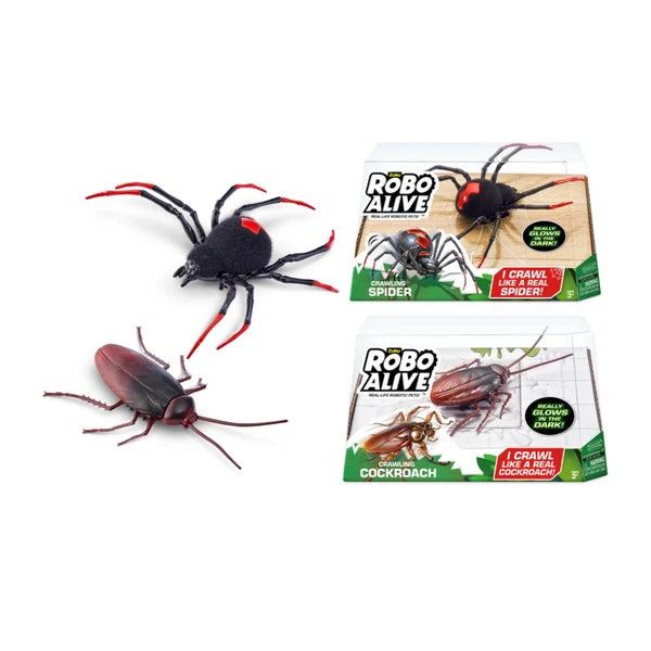 Robo Alive Robotic Spider + Cockroach Asst