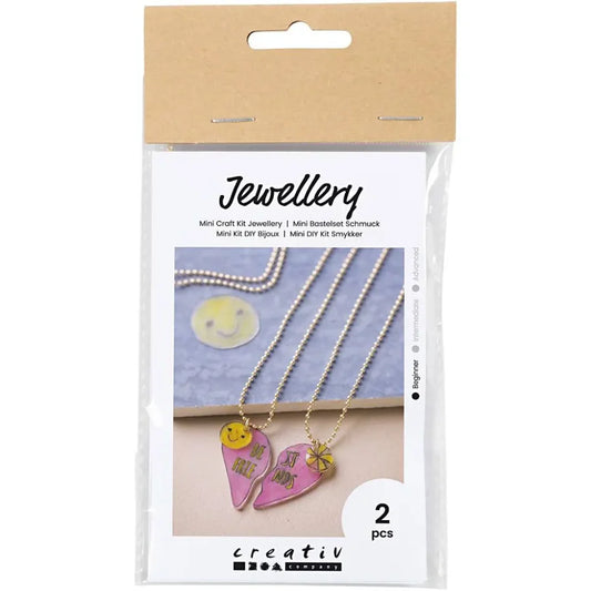 Mini Craft Kit Jewellery Shrink Best Friend Necklaces