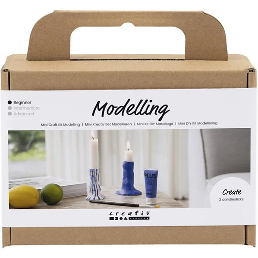 Mini Craft Kit Modelling Candle Holder Ultramarine