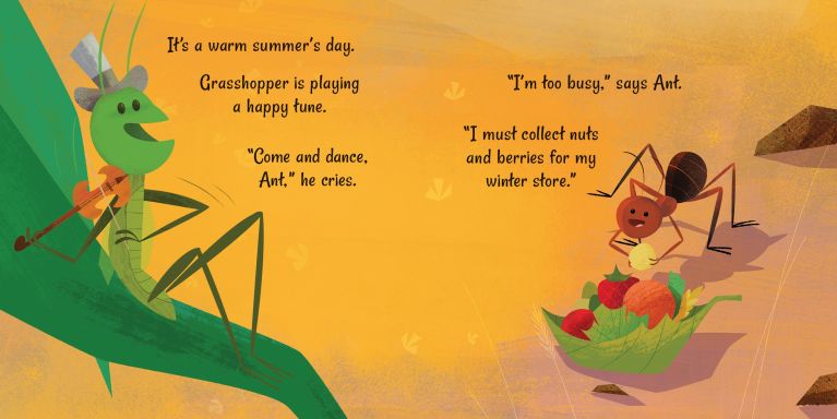 The Ant and the Grasshopper - Usborne Little Board Book